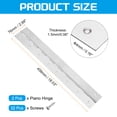 thumbnail image 2 of Uxcell 2 Pack Piano Hinge, 18"x3" Stainless Steel Continuous & Piano Hinges, Silver, 2 of 6
