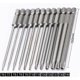 thumbnail image 1 of Set Of 11 Long Torx Bits For Screwdrivers And Electric Screwdrivers - Magnetic Bits - 1/4" Hex Shank - Sizes T6 To T40 - Length 100mm, 1 of 4