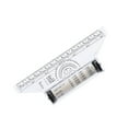 thumbnail image 1 of Youkk Rolling Parallel Ruler Universal Angle Parallels Scroll Lightweight Drawing Measuring Protractor Circular Template 15cm 1Set, 1 of 6