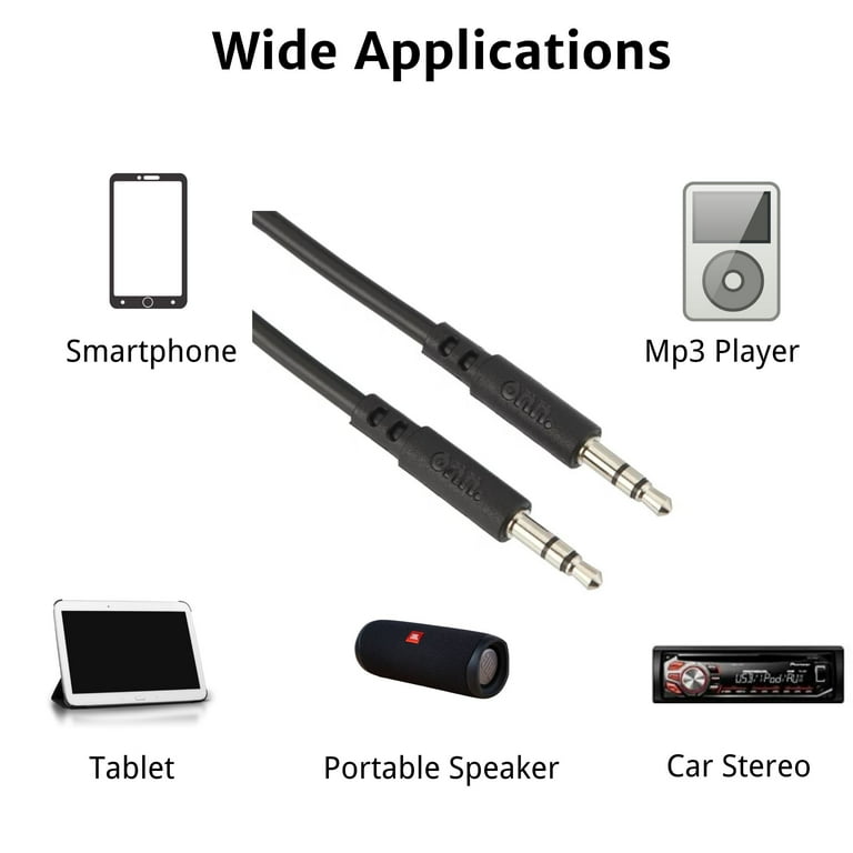 onn. 3.5mm AUX Audio Cable