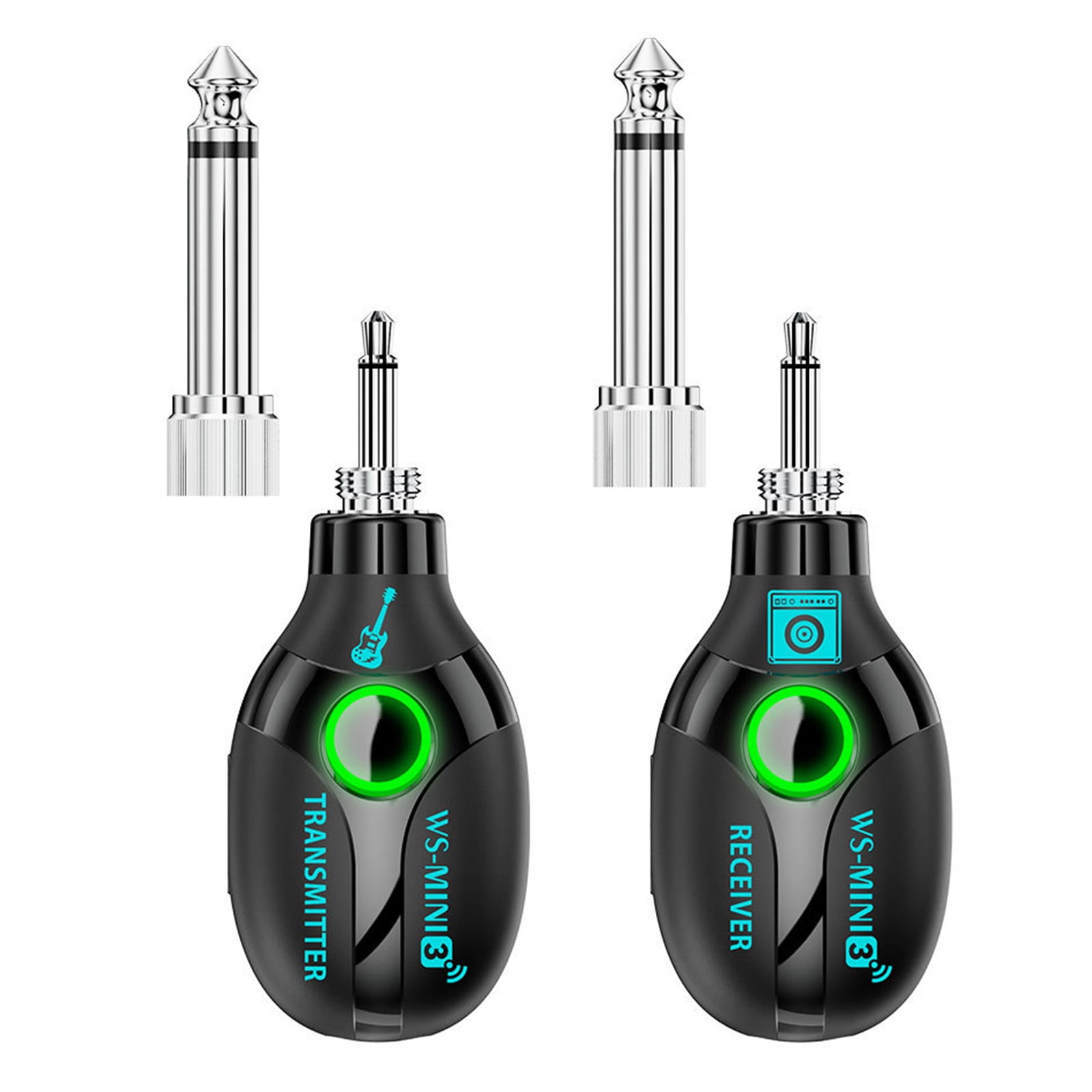 Yoetaun 2.4GHz Guitar Wireless Systems Guitar Transmitter Receiver Systems Digital Guitar Systems Cordless Guitar Socket Leads
