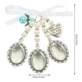 thumbnail image 2 of 1Set Wedding Bouquet Photo Charms Memorial Photo Pendants Picture Frame Charms, 2 of 9