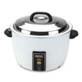 thumbnail image 1 of Aroma 48 Cup Cooked Commercial Non Stick Rice Cooker with Stainless Steel Lid, 1 of 6