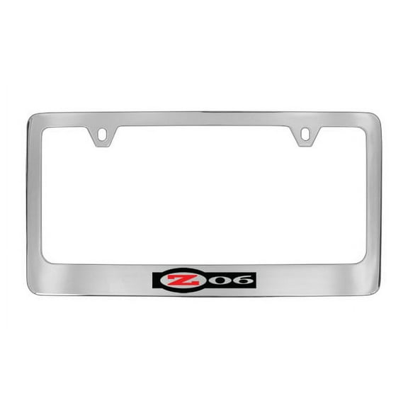 Chevrolet Corvette C5 Zo6 Chrome Plated Metal License Plate Frame Holder