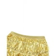 thumbnail image 7 of Women Belly Dance Hip Skirt Tassel Scarf Sequin Wrap Rave Costume ，Gold, 7 of 7
