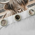 thumbnail image 4 of Manfei Highland Cattle Black Out Curtains, Rustic Farmhouse Windmill Curtains Pack of 2 (42x63 Each), Farm Animal Bedroom Curtains, Luxury Home Decor, 4 of 6