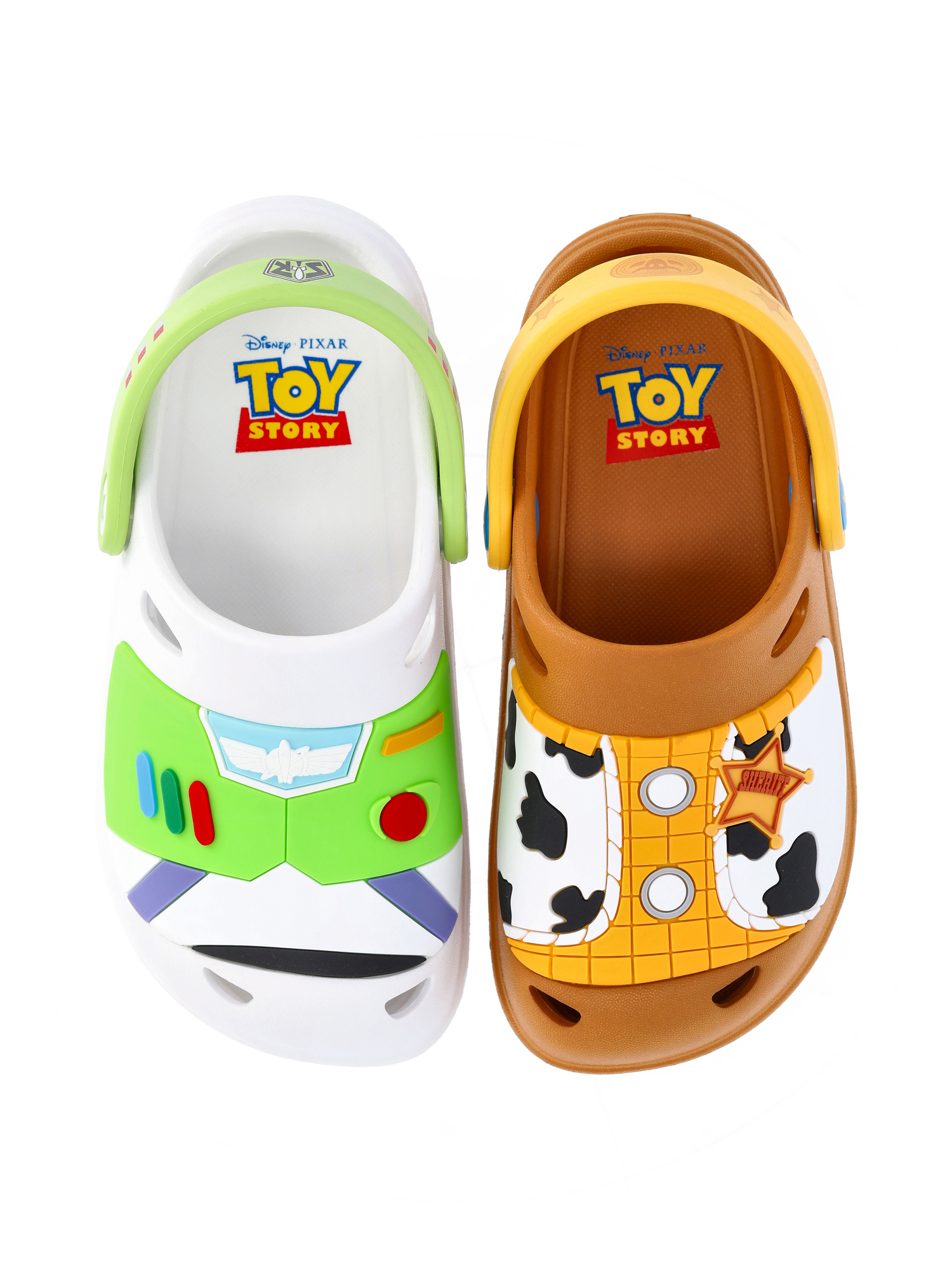 Toy Story Toddler Boys Woody Buzz Lightyear Clog Sandals