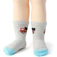 thumbnail image 6 of Baby Non Slip Grip Crew Socks 12 Pairs with Non Skid Soles for Infants Toddlers Kids Boys Girls, 6 of 7