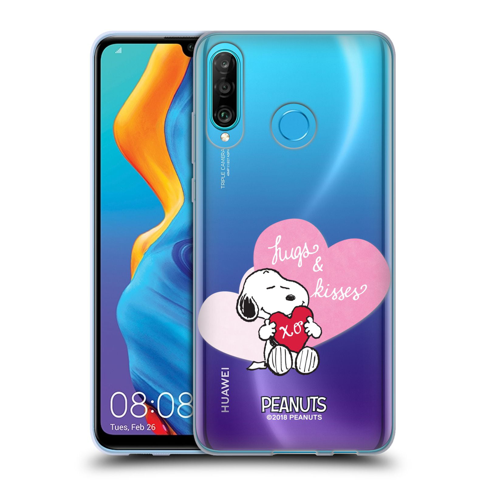 Head Case Designs Officially Licensed Peanuts Snoopy & Woodstock Halfs And Laughs Soft Gel Case Compatible With Huawei P30 Lite/Nova 4e 