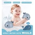 thumbnail image 5 of Juguetes de baño para bebés, juguete de baño de agua con rociador automático de ballena con luz LED, juguetes de ducha de bañera con rociador de inducción para niños pequeños, juguete de baño de pisci, 5 of 5