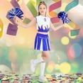 thumbnail image 4 of Lujianch Children Cheerleading Team Student Role Playing Stage Performance Competition Carnival Party Set Girls Outfits Sets Size 8-9 Years, 4 of 5