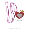 thumbnail image 5 of SEWOART Romantic Valentines Day Heart Jewelry Necklace with Multi Color Plastic Pendant, 5 of 6