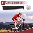 thumbnail image 2 of 38 Set 14G Radios de Bicicleta 235mm Radios de Rueda de Bicicleta Acero al Carbono Negro, 2 of 7