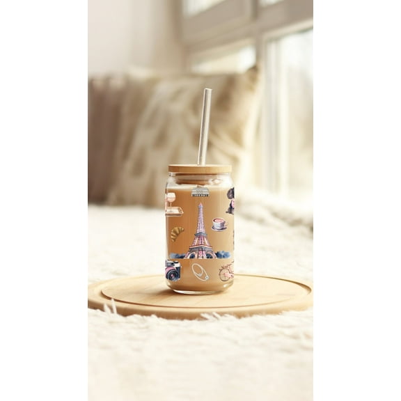 Eiffel Tower Glass Cup