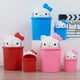 thumbnail image 3 of Hello Kitty Clamshell cubo de basura cubo de basura Binsanrio Kawaii cubo de basura dormitorio sala de estar cesta de papel higiénico, 3 of 4