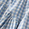 thumbnail image 4 of Gbsyewxs Womens Skirts Midi Skirt High Elastic Waist Plaid Pleated A Line Casual Women'S Skirts Blue, 4 of 7