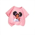 thumbnail image 3 of PMVFHDE Hauts Mignons pour Fille Hauts Tendance pour Fille 2025 Hauts d'Été Mignons Hauts à Manches Courtes pour Filles T-Shirt pour Filles T-Shirt Graphique Mignon à Col Rond Manches Courtes T-Shirt Décontracté d'Été Rose, 7-8 Ans, 3 of 5