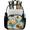 Multicolor 4, variant on Hot Air Balloons Clear Backpack for Stadium Events, Colorful Hot Air Balloon Transparent Plastic Bag for Games, Security Checks, Festivals, Concerts