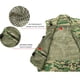 thumbnail image 4 of Chaleco de seguridad para fotografía de malla para hombre, transpirable, portátil, con múltiples bolsillos, XXXL, gris camuflaje, 4 of 5