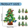 thumbnail image 3 of Fattazi DIY Felt Christmas Tree for Toddlers Kids Gift, 3FT Wall Hanging Xmas Tree with 26 Ornaments, Educational Holiday Toy for Boys Girls, 3 of 8