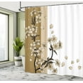 thumbnail image 4 of Ambesonne Japanese Shower Curtain, Romantic Sakura Blooms Art, 69"Wx84"L, Pale Coffee, 4 of 4