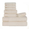 thumbnail image 3 of Superior Rayon from Bamboo Soft Modern 8-Piece Towel Set, Ivory, 3 of 13