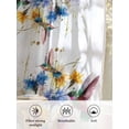 thumbnail image 6 of Sheer Curtains 63 Inch Length, Hummingbird Semi Sheer Curtains Light Filtering Window Treatment, Spring Farmhouse Oil Painting Sunflowers Privacy Voile Drapes for Living Room Bedroom 52x63 Inch, 6 of 7