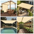 thumbnail image 6 of 90% Shade Fabric Sun Shade Cloth with Grommets GN08 for Pergola Replacement Shade Cover Canopy - Commercial Grade 185 GSM - Cable Zip Ties Included (We Customized), 6 of 6
