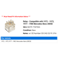 thumbnail image 2 of Relay - Compatible with 1972 - 1973, 1977 - 1980 Mercedes-Benz 280SE - Meyle, 2 of 2