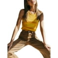 thumbnail image 2 of goowrom Femmes Sans Manches Col Rond Slim Tops pour Parti Sortir Ensemble Gilet, 2 of 9