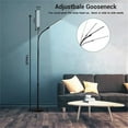 thumbnail image 5 of Metal LED Floor Lamp, 74''H Modern Touchable Floor Lamp with Remote Control, Dimmable Reading Desk Lamp Standing Light for Living Room, Bedroom, 5 of 7