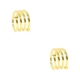thumbnail image 3 of Matsuzay Servilleta de moda para restaurante en casa, anillo de Metal, decoración de para banquetes de fiesta, servilletas portátiles en forma Oro 2Conjunto, 3 of 6