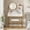 black frame, variant on VEANERWOOD Makeup Vanity with Round Mirror and Lights, White Vanity Makeup Table with Charging Station, Small Vanity Table for Bedroom, 3 Lighting Modes, 31.5in(L)