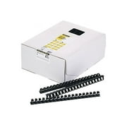 52367 Fellowes Plastic Comb Bindings, 3/4" Diameter, 150 Sheet Capacity, Black, 100 Combs/Pack