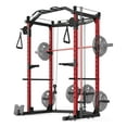 thumbnail image 1 of GloryStar Multi-Functional Power Cage with Cable Crossover, 1600lb Capacity Home Gym Squat Rack, 1 of 10
