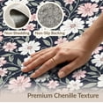 thumbnail image 6 of ODIKA 8'x10' Washable Area Rug Scatter Delicate Pink Scroll Motif Boho Entryway Decorative Entry for King Size Bedroom Under Bed, Master Suite, Non-Shedding, Easy Care, 6 of 7