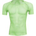 thumbnail image 4 of YLSDY Men's Fishnet Shirt Mens Fishnet Top Mesh Transparent Long Sleeve Muscle T-Shirt Net Undershirt Top Green L, 4 of 4