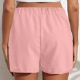 thumbnail image 5 of Xunlbb Women's Shorts Women Summer Fashion Solid Color Button Pocket Shorts,Pink 2XL, 5 of 8