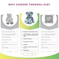 thumbnail image 5 of Thermal-Aid Zoo — Buckley The Blue Bear — Kids Hot and Cold Pain Relief Heating Pad Microwavable Stuffed Animal and Cooling Pad — Easy Wash, Natural Sleep Aid — Pregnancy Must-Haves for Baby, 5 of 5