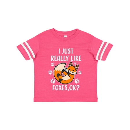 

Inktastic I just Really Like Foxes Ok Gift Toddler Boy or Toddler Girl T-Shirt