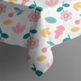 thumbnail image 2 of Floral 42" Square Waterproof Tablecloth, Floral Print Polyester Table Cover, 2 of 6
