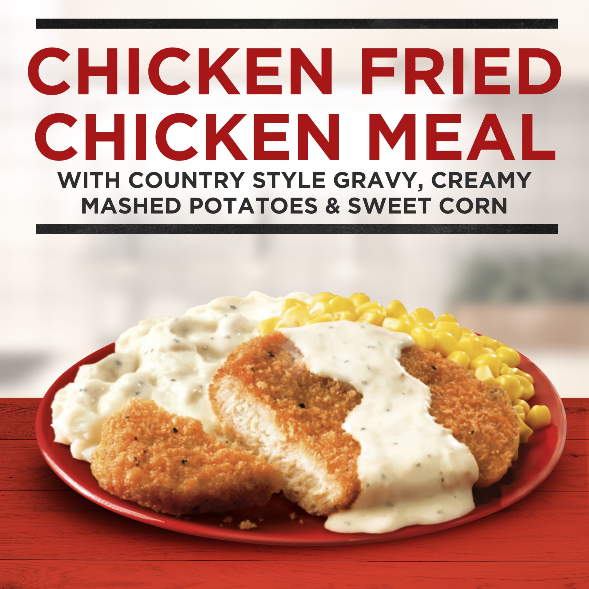 Banquet Chicken Fried Chicken with Mashed Potatoes, 11g Protein, Frozen Meal, 10.1 oz.