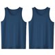 thumbnail image 1 of Camisetas sin mangas ajustadas para hombre, paquete de 2 L, azul marino, 1 of 5