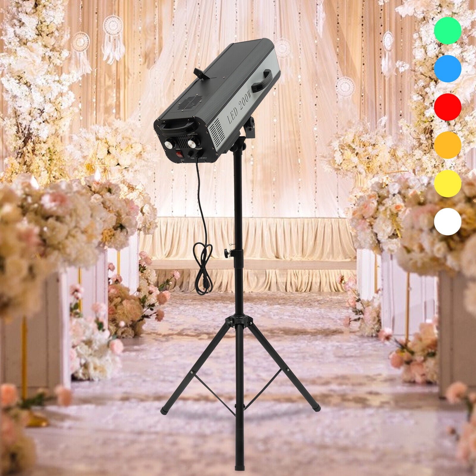 (Stand Only) Stage Spot Light 200W Follow Spotlight Stand Manual Control
