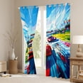thumbnail image 3 of Racing Car Curtains & Drapes Sports Car Printed 30%-50% Blackout Curtains 104x84,Extreme Sports Curtains Speed Race Black Out Curtains Modern Abstract Window Curtains Bedroom Decor, 3 of 6