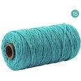 thumbnail image 2 of 100m Colorful Multicolor Macrame String,Artisan Twisted Craft Cotton Cord,Wedding Decorative Supply Cotton Rope Home Textile(Blue), 2 of 7