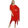 thumbnail image 3 of Atasi Indian Bollywood Straight Red Salwar Suit Wedding Ethnic Party Wear - 22, 3 of 7