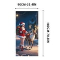 thumbnail image 3 of Antqov Christmas Door Cover, 71x35" Front Door Covers Holiday Wall Christmas Decorations Hanging Backdrop Door Banner for Indoor Outdoor Home Office Party Decor, 3 of 6
