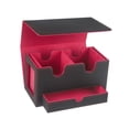 thumbnail image 4 of DYNWAVECA Card Deck Box Sturdy PU Leather Cards Protector Deck Case Trading Cards Case Red, 4 of 10