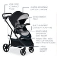 thumbnail image 3 of Britax Brook+ Modular Baby Stroller, Ultra-Lightweight Infant and Toddler Stroller with SafeWash Insert and 4 Ways to Stroll, Graphite Onyx, 3 of 5